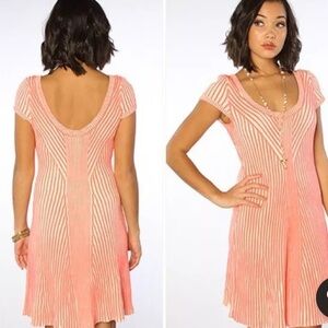 Free People Hot Off The Press Pink Dress